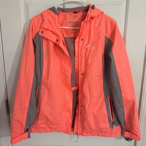 Free Country Athletix‎ Series Coral Gray Rain Jacket Women's Medium